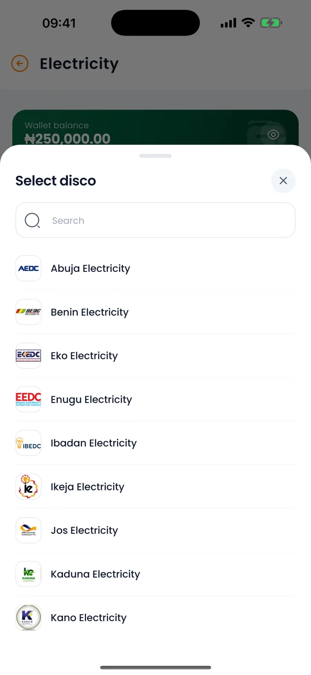 Picking an electricity distribution company